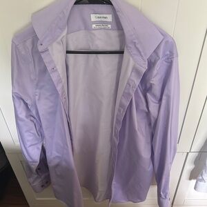 Calvin Klein Light Purple Dress Shirt